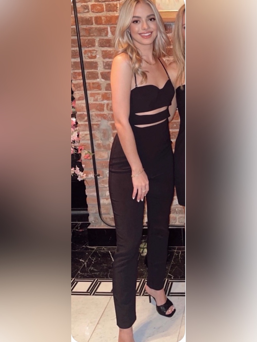 Revolves NBD Black Jumpsuit with Sleek Cutout Bustier Design